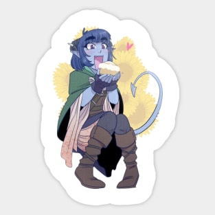 sweet toothed tiefling Sticker